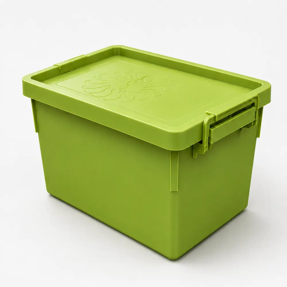 Fıstık yeşili BeeBox8 plastik arı çerçevesi taşıma kutusu